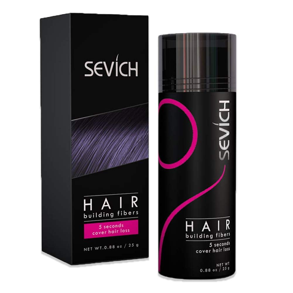 Sevich Unisex Hair Fibers - 5 Seconds Conceals Loss Hair Rebuilding, Nature Keratin Fibers for Thinning Hair, 25g - Light Brown Sevich Unisex Hair Fibers - 5 Seconds Conceals Loss Hair Rebuilding, Nature Keratin Fibers for Thinning Hair, 25g - Light Brown