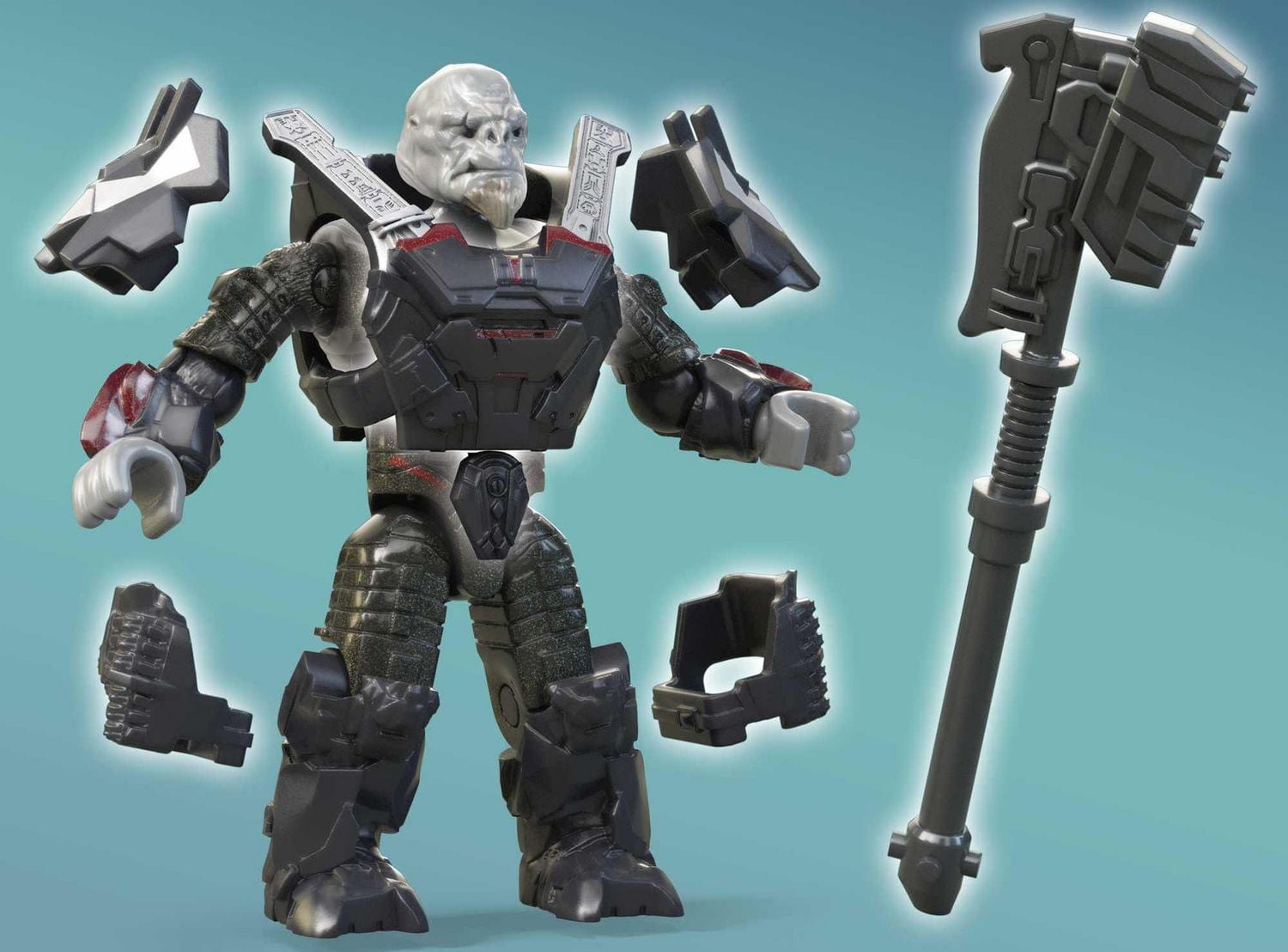 MEGA Halo Chopper Takedown Vehicle Halo Infinite Building Set - 202 pcs