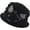 Black, variant on Women's Winter Warm Wool Beret Beanie Cloche Bucket Hat 1920s 50s
