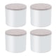 thumbnail image 2 of 4 piezas de extensiones redondas para muebles, extensiones para muebles pesados, sofás y armarios. Blanco 60x52mm, 2 of 9