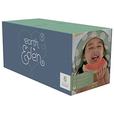 Earth + Eden Baby Diapers, Size 6, 104 Count