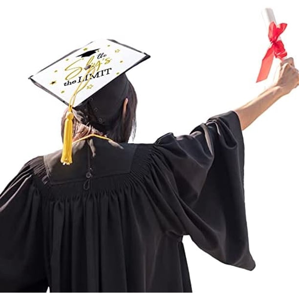 Graduation Cap Topper Blank White Adhesive Grad Hat Topper Sticker Graduation  Cap Printable with Inkjet or Laser Printer Copiers for Graduations  Decorating Cap Handicraft Art (12) - Walmart.com