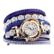 thumbnail image 5 of Reloj de pulsera de diamantes de imitación para mujer, reloj de pared, reloj de pulsera Azul, 5 of 6