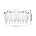 thumbnail image 2 of 6 Pieces Hair Combs Slide Tortoise Smooth Hair Comb _ Newway, 2 of 2