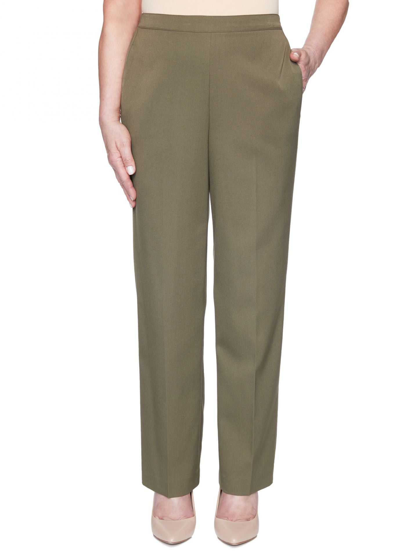Alfred Dunner Womens Petite Twill Proportioned Short Pant