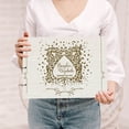 thumbnail image 1 of Darling Souvenir Personalized Engraved Laser Cut Wedding Guest Book Wooden Cover Sign-in Book Registry Guestbook Scrapbook-B8, 1 of 1