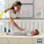 Simmons Beautyrest Beautysleep Slumbertime Naturally Kids 5.5 Waterproof Crib/Toddler Bed Firm Tight Top
