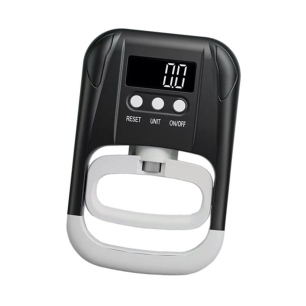 Dinamómetro de mano digital portátil y estable con medidor de agarre electrónico Negro Blanco