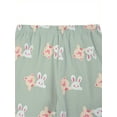 thumbnail image 5 of ATAIKU Little Girls Long Sleeve Pajamas 2 Piece Green Girl Pjs Set Kids Cotton Sleepwear 6 Years, 5 of 10