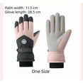 thumbnail image 2 of Winter Gloves for Men and Women Touch Screen Waterproof Ski Gloves Outdoor Riding Plush Thick Cotton Warm Windproof Gloves One Size, 2 of 8