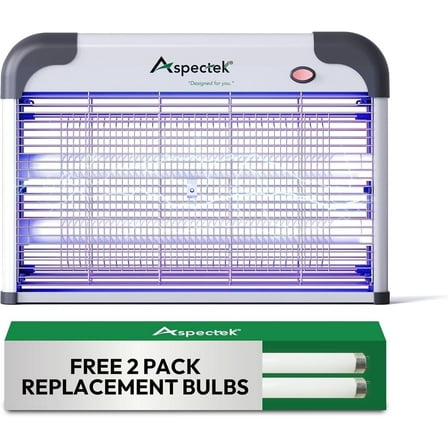 Upgraded Aspectek 20W Electric Bug Zapper with 2 Extra Bulbs.
