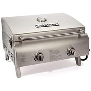 CGG-306 Chef's Style Portable Propane Tabletop, Professional Gas Grill, Two-Burner, Stainless Steel