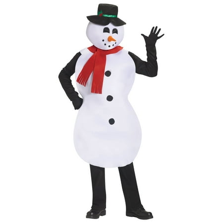 Snowman Tunic Adult Halloween Costume, 1 Size