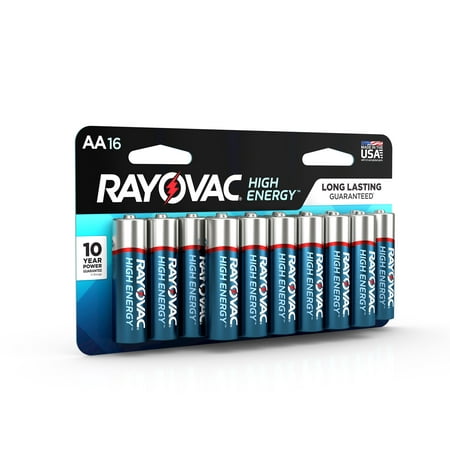 Rayovac High Energy Alkaline, AA Batteries, 16
