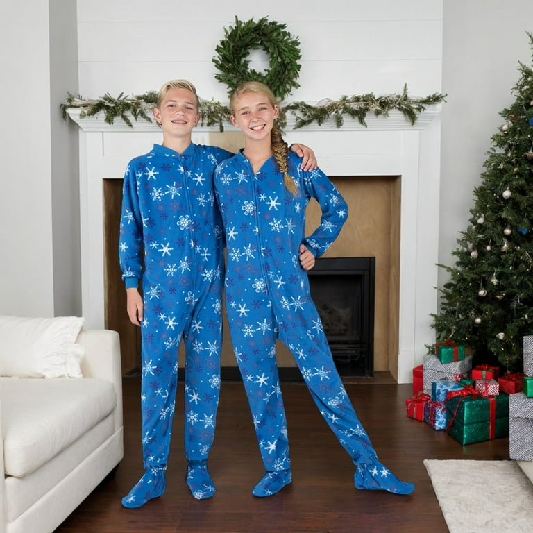 Footed Pajamas Its A Snow Day Kids Fleece One Piece Kids
