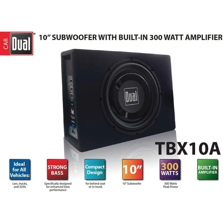 Sub with built hotsell in amp walmart