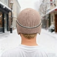 thumbnail image 6 of Winter Beanie Hats with Ear Flaps for Men Women, Lined Beanie Warm Winter Knitted Hat,Outdoor Windproof Knit Skull Cap, 6 of 6