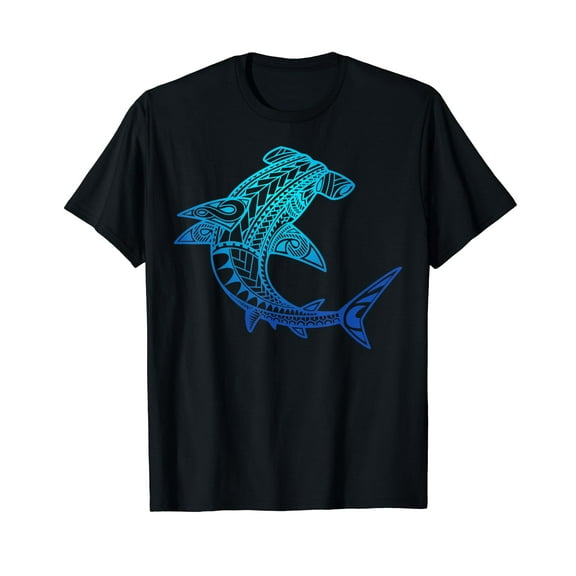 Hawaii Tribal Style Shark for Hawaiian beach lover Cool T-Shirt