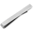thumbnail image 1 of Ox and Bull Mens Plated Etched Grid Tie Bar (Silver), 1 of 2