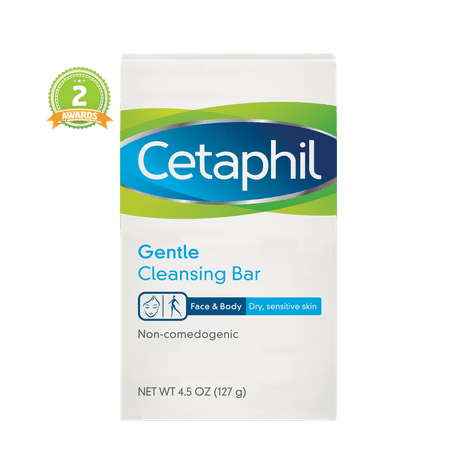 (2 pack) Cetaphil Gentle Cleansing Bar, 4.5 oz