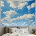 thumbnail image 2 of Fenyluxe  Blue Sky Tapestry White Cloud Tapestry Wall Hanging Ceiling Tapestries Clear Sunny Sky Clouds Backdrop Art Poster Wall Decor for Bedroom Living Room Dorm Kitchen Bathroom 40x30inch, 2 of 6