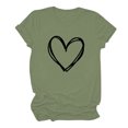 thumbnail image 6 of Otvok Valentine'S Day Fashion Crewneck Short Sleeve T-Shirt Casual Loose Shirt for Women, 6 of 6