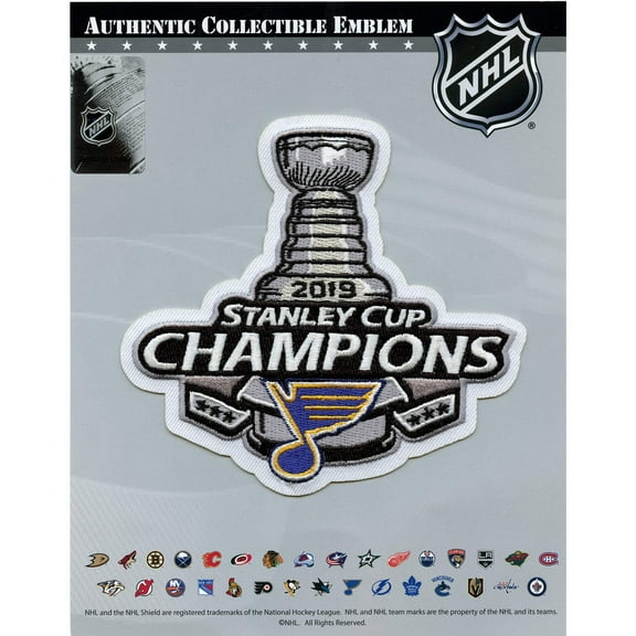 2019 NHL Stanley Cup Final Champions St Louis Blues Commemorative Jersey Patch