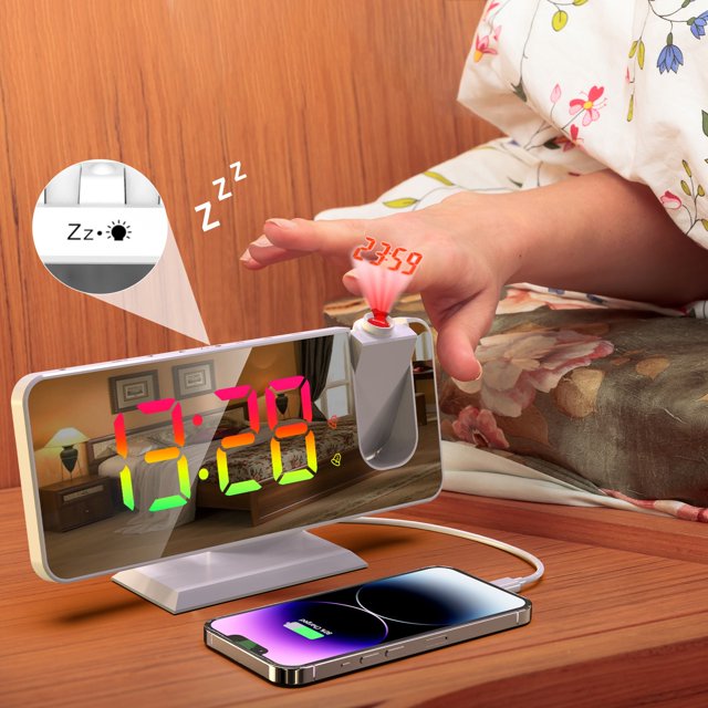 XWSHYW Productos Electronicos Relajación y Proyección de Proceso Multifuncional Inteligente, Renovado Conducto Digital Led En Temperatura y Humedad