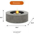thumbnail image 3 of Ecosmart | ARK 40 Fire Pit Table | Natural Color | Stainless Steel Gas Burner | Elegant Curved Design with Versatile Wide Lip | Complements Any Decor and Setting, 3 of 7