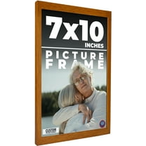 7x10 Honey Brown Real Wood Picture Frame Width 0.75 inches | Interior Frame Depth 0.5 inches |