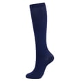 thumbnail image 1 of Qudderr Men Women 2 Pairs Compression Socks Knee High Support for Sports Solid Color Long Socks Knee High Compression Socks S-XXL, 1 of 9