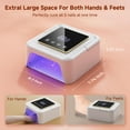 thumbnail image 2 of Lampara UV inalambrica para unas de 108 W, lampara LED profesional para unas con 36 perlas y pantalla tactil, luz UV recargable para unas de gel, 4 m, 2 of 7