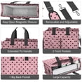 thumbnail image 4 of Canvas Tote Bag for Women with Compartments, Large Red Polka Dot Teacher Student Shoulder Bag Nurse Purses Crossbody Bags Work Laptop Book Bag Satchels Handbags, 4 of 6