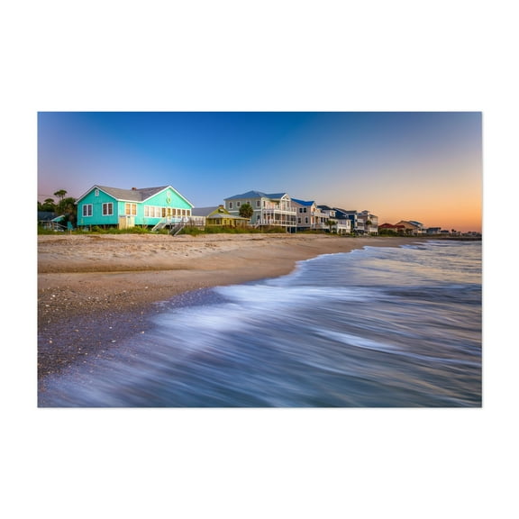 Beachfront Edisto 02 - Edisto Island South Carolina Photography Unframed Wall Art Print 5 x 7 inches