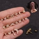 thumbnail image 4 of Pendientes de moda con forma de bola y tornillo para oreja, piercing, joyería, acero inoxidable, titanio, acero, microincrustaciones, circonita, corona, 4 of 5