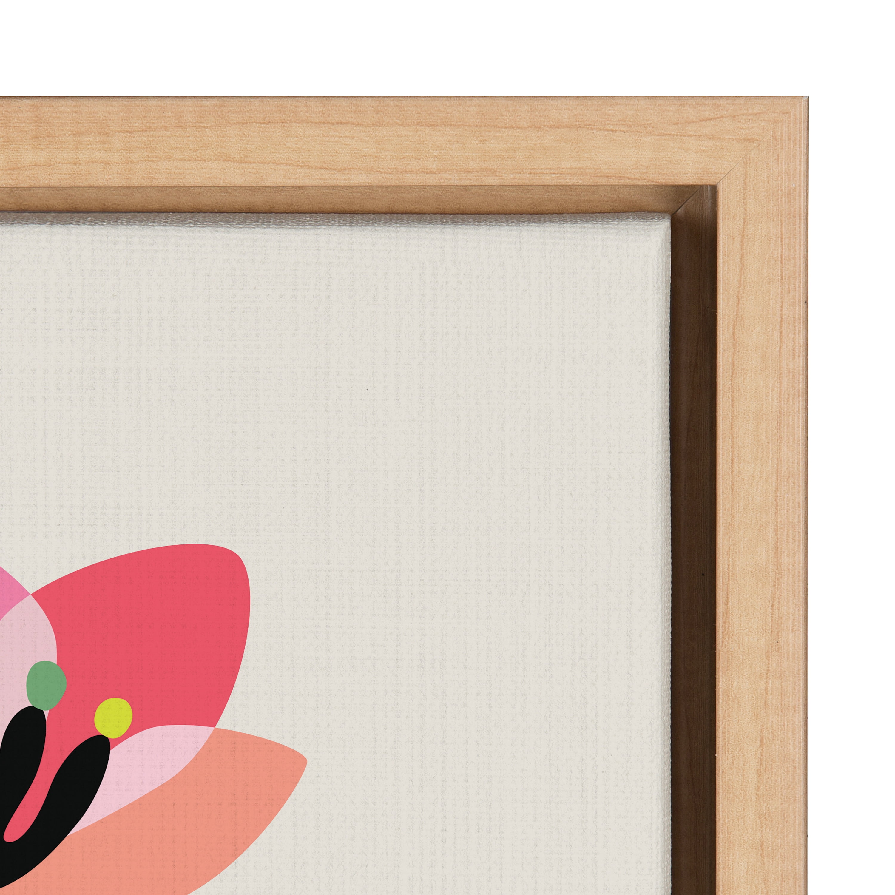 Kate and Laurel Words, Black Framed Canvas Art Print, 23 x 33