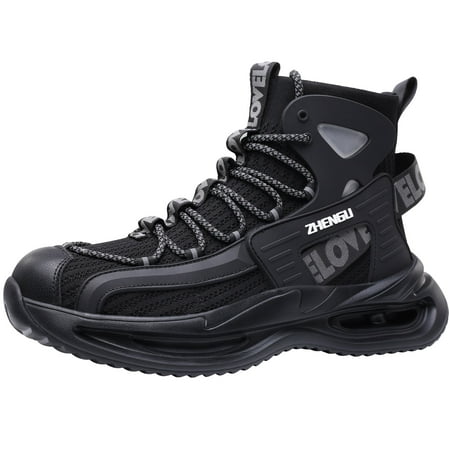 

Tanleewa Men s Steel Toe Work Safety Boots Lightweight Work Shoe Size Men8.5/Women9.5