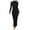 Black, variant on Women Bodycon Maxi Dress Long Sleeve Ruched Elegant Party Formal Spring Wedding Guest Dresses Black L