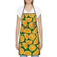 thumbnail image 3 of Pofeuu Orange Lemon Print Aprons with Pockets, Cute Aprons for Kitchen, Cooking, Server, Barber, Chef Apron, 3 of 7