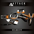 thumbnail image 2 of Attack Graphics Custom Velocity Complete Bike Graphics Kit for KTM 200 XC-W 2010, 2 of 2