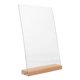 thumbnail image 5 of FENGGUIQU Menú Acrílico Transparente Con Base De Madera Para Restaurantes Y Promociones, 5 of 8