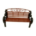 thumbnail image 2 of 1: 6 Backrest de casa de muñecas en miniatura reclinable en miniatura para figuras Diy Accs Banco de parques de juguetes Decoración de diseño de, 2 of 8