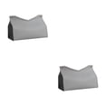 thumbnail image 3 of Advancent Bolsa de almacenamiento de tejido de cuero PU en forma de V soporte recargable reciclado contenedor dispensador de toallas impermeable Gris 2Conjunto, 3 of 6