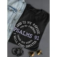 thumbnail image 3 of Psalms 91 T-Shirt Women -Smartprints Designs, Female 5X-Large, 3 of 4