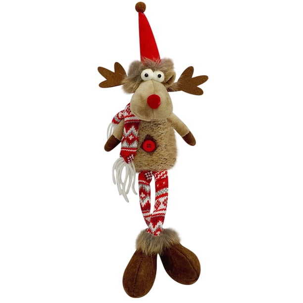 Xihbxyly Ofertas Del Prime Day Adornos Navideños Muñeco de Tela de Papá Noel Regalo de Cumpleaños para El Hogar Decoración Navideña