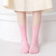 thumbnail image 7 of TZYDMN Womens Ankle Socks Super Soft Combed Cotton Mid-Calf Socks, Pink 3 Pairs, 7 of 7