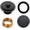 Black, variant on Black tub Drain Lift &Turn Tub Trim Set with Two-Hole Overflow Faceplate Conversion Kit Assembly,  Bathtub Drain Replacement Trim Kit and Universal Fine/Coarse Thread, Matte Black