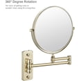 thumbnail image 4 of Wall Mounted Makeup Mirror 6 Inches for Bathroom with 3x/5x Magnification,Two-Sided Extendable,360 Degree Swivel, 4 of 7