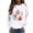 White, variant on Xingjin Women's Halloween Sweatshirt Cute Ghost Pumpkin Graphic Crewneck Long Sleeve Pullover Casual Fall Top Soft Loose Fit Halloween Clothes for Women