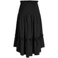 thumbnail image 4 of NJDVHB Jupes d'Hiver pour Femmes, Jupes pour Femmes Tendance, Robes de Soirée pour Femmes Automne Robe Moulante Mini Scintillante Manches Longues Froncée Robe de Boîte de Nuit Cocktail, Noir, TTTG, 4 of 5